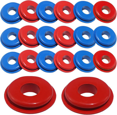 20 PCS Glad Hand Seals, Rubber Truck 20 PCS, Blue & Red