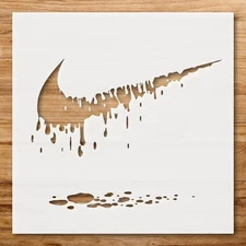 Dynamic Nike Logo Stencil for Striking Sports Fan Decor - StencilAir