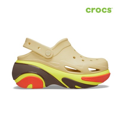 Crocs Bubble Crush Clog 210061 Sesame Unisex Size 8W/6M Rare New Without Box