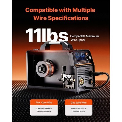 160A Dual-Voltage MIG Welder, Synergic Control