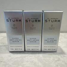3 packs Dr Barbara STURM Molecular Cosmetic Super Anti-Aging Serum 3ml/0.1 fl oz