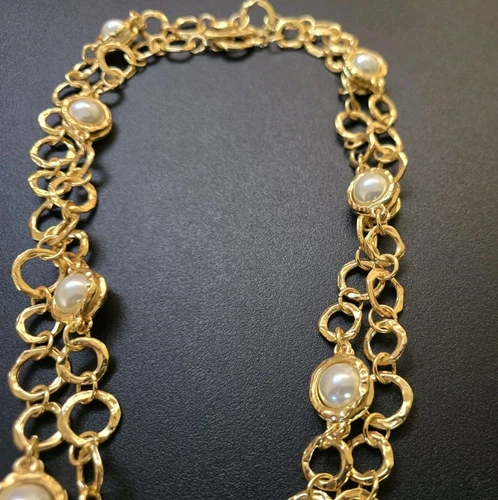 Karine Sultan Luminous Pearl Station Necklace - Picture 3 of 9