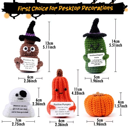 6pcs Halloween Positive Decor Potatoes Box, Home Decor, Emotional Support Cro... - Picture 2 of 7