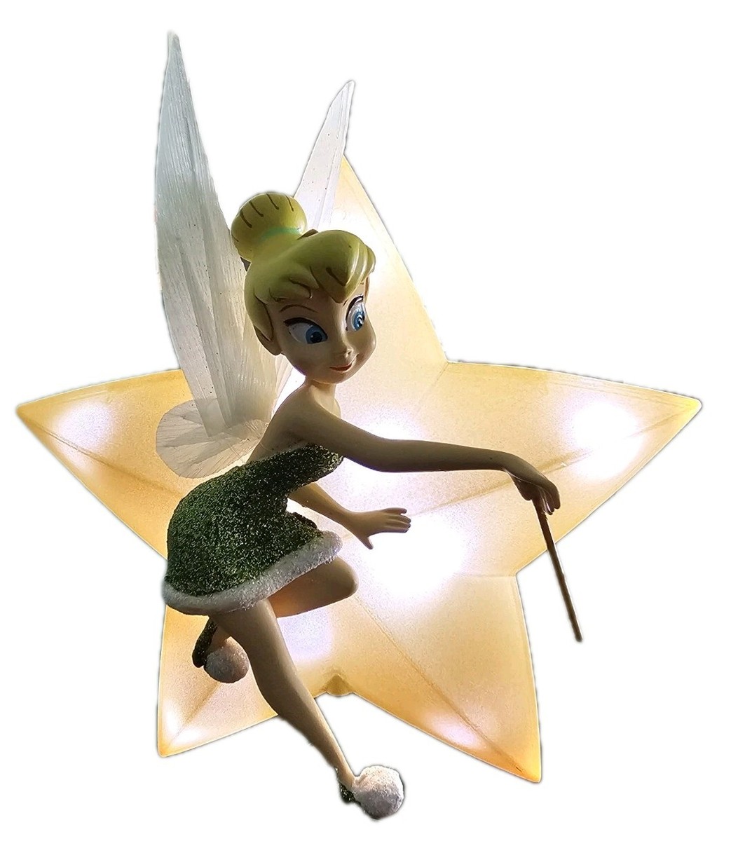 ティンカーベル ライトアップツリートッパー ディズニーストア エクスクルーシブ Disney Tinker Bell Light Up Christmas Tree Topper 2021 Animated