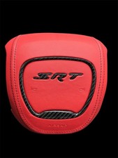 Cubierta de volante de cuero rojo Dodge Challenger Charger Durango srt 2015-2024