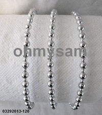 CLOSEOUT 1 1 1 NEW SILVER COLOR PLASTIC BEADS HARD HEADBAND / SILVER COLOR
