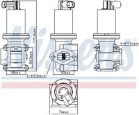 1X Nissens 98180 Agr-Ventil FüR Opel Vauxhall Fiat Alfa Romeo Lancia