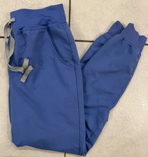 Figs TECHNICAL Collection Medical Jogger Scrub Pants Ceil Light Blue Size XS
