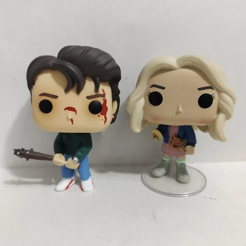 2PC Funko Pop Stranger Things Eleven #421 CHASE & Steve #475 Exclusive NO BOX