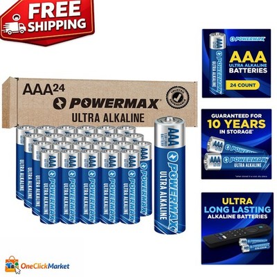 Dependable 1.5V AAA Alkaline Batteries, 24-Pack - Ideal for Home & Office Use