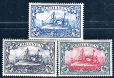DEUTSCHE KOLONIEN MARIANEN 1901 17-19 * TADELLOS HÖCHSTWERTE KAISERYACHT (N3247