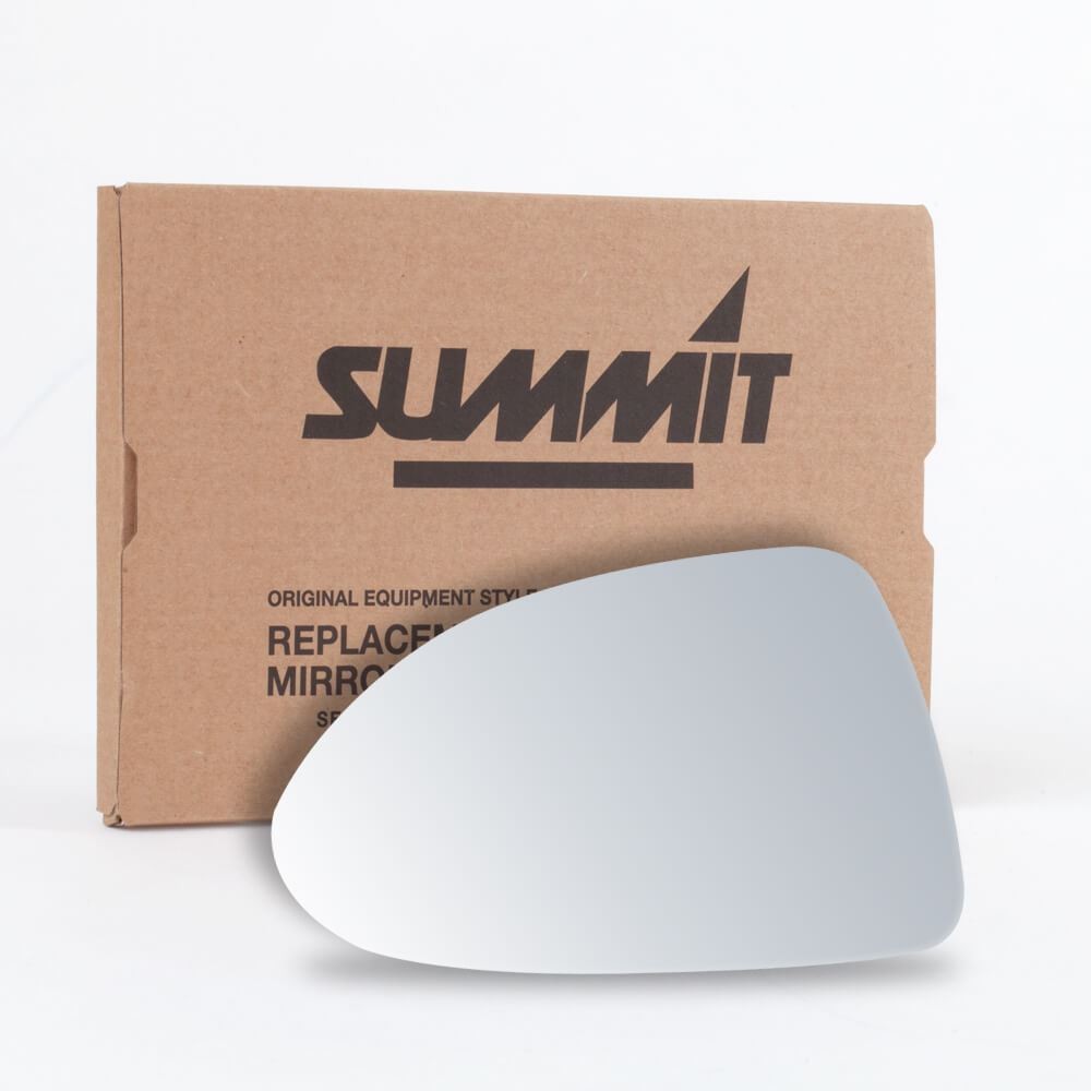 Summit Stick-On Standard Wing Mirror Glass Left Fits Vauxhall Corsa D Corsa E