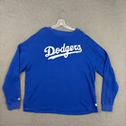Stitches Waffle Knit Thermal Shirt Mens 2XL Blue Los Angeles Dodgers MLB Sports