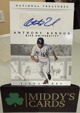 2015 Panini National Treasures College Signatures Anthony Rendon 5/5