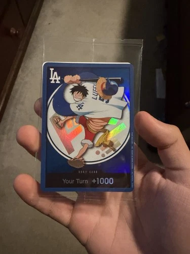 2026 ONE PIECE LOS ANGELES DODGERS MONKEY D LUFFY DON CARD PROMO 7/2/26 SEALED