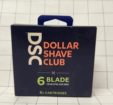 Dollar Shave Club 6 Blade  (8 Cartridges Refills) For Extra Close Close Shave
