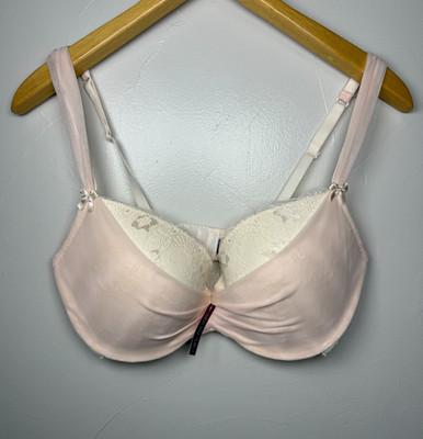 Adore Me Clairabelle Push Up Demi Bra Bridal Blush Size 34DDD NWT