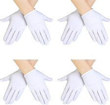 White Kids Gloves Cotton Dress Formal Party Gloves for Boys Girls