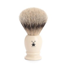CLASSIC Silvertip Badger Shaving Brush Men Polished Resin Grip Handmade