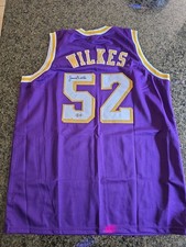 Jamaal Wilkes Autograph Los Angeles Lakers Replica Jersey Beckett Authenticated