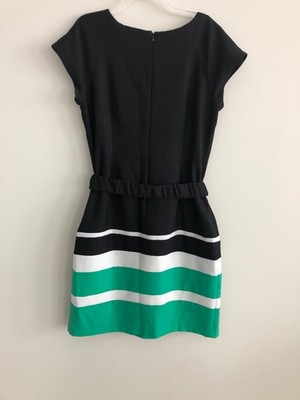green emerald velvet dress Color Block Faille Cocktail Dress With Petal Draped Skirt And Plunging  Neckline