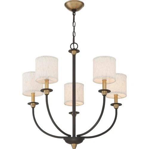 Quoizel ADY5005 Bronze Audley 5-Light 26"W Chandelier - Picture 4 of 7