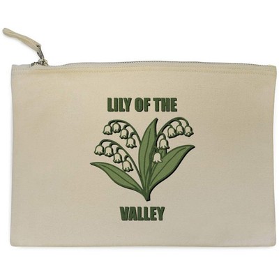 Canvas Clutch/Accessoire-Tasche ''Maiglöckchen Blume'' (CL00047430)