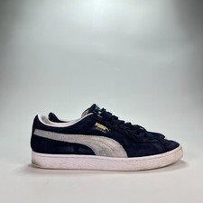 Puma Suede Classic XXI Navy Blue Classic Low Top Sneakers 374915-04 Mens Size 10