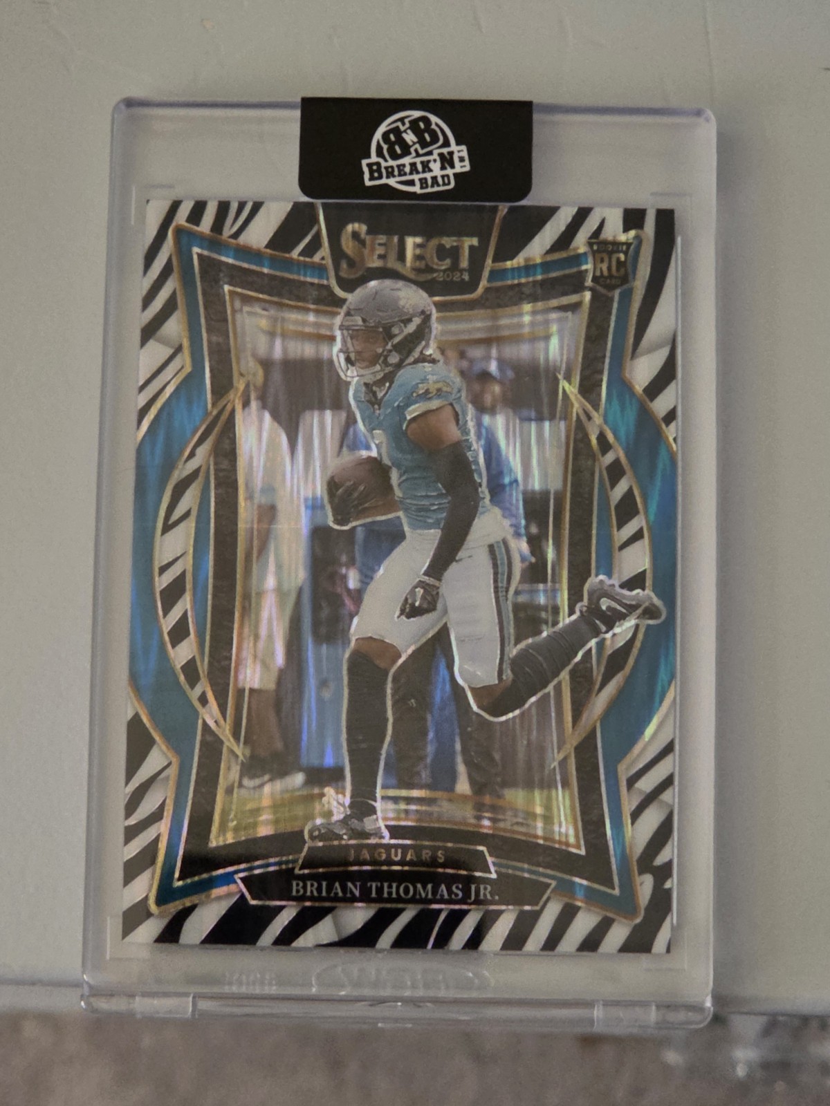 2024 Panini Select - Concourse Brian Thomas Jr. #91 Zebra Prizm (RC) 
