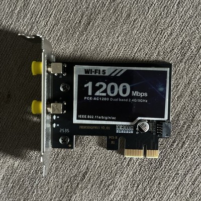 WiFi 5 AC1200 PCI-E Wireless Adapter Network Adapter BT 4.0 Dual Band 2.4G/5GHz 