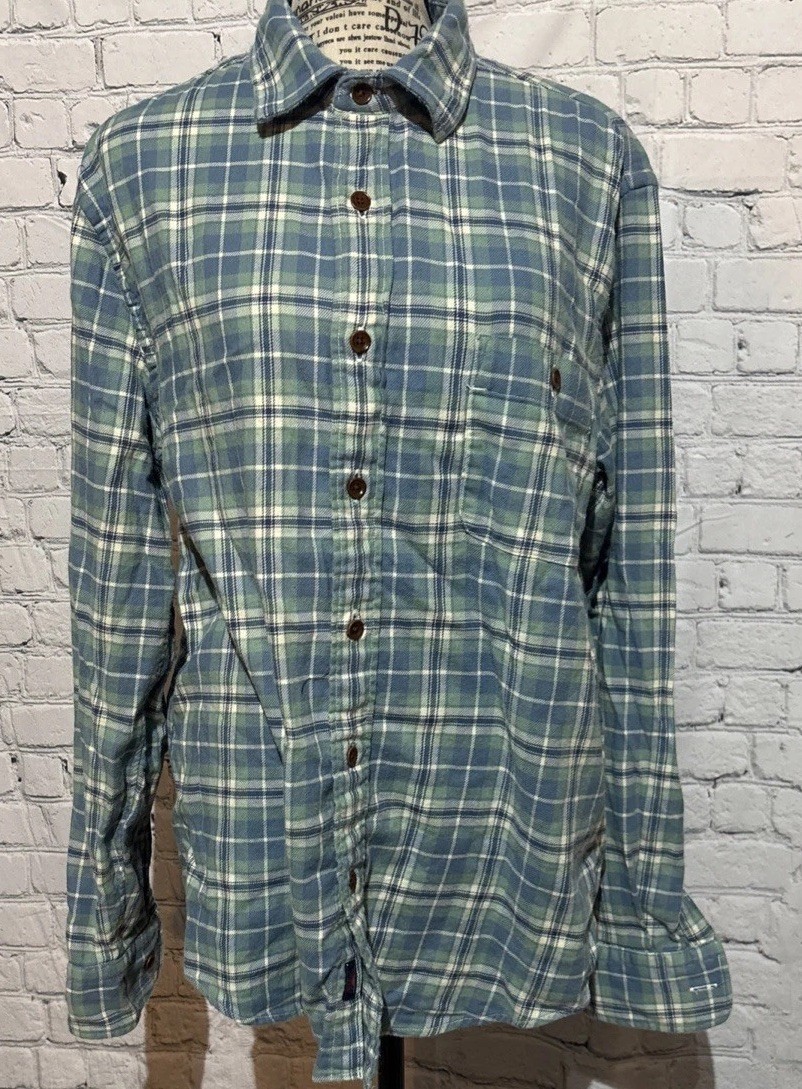 Faherty Super Brushed Flannel Button Up Shirt Men… - image 5