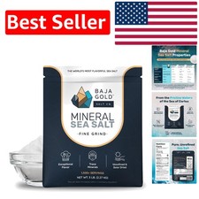 Natural Unrefined Sea Salt with Trace Minerals - Ideal for Cooking  Baking