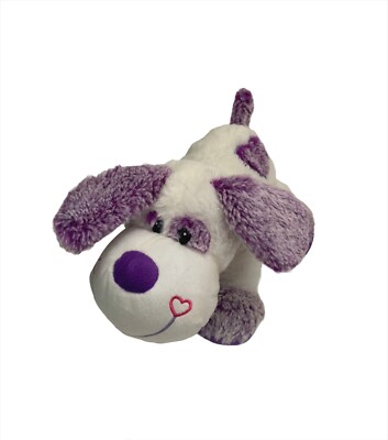 Sun Point Co. Plush Purple Dog Soft Stuffed Animal Hearts 10  Heart