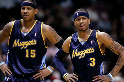 Denver Nuggets Carmelo Anthony & Allen Iverson Poster (20x30) inches