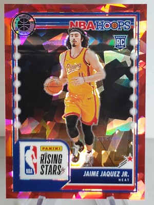 2023-24 Hoops Premium Stock Jaime Jaquez Jr Red Cracked Ice Prizm #'d /99 RC SP