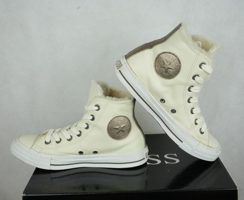 Converse Sneaker Chuck Taylor All Star LEDER Boot 37,5 Gefüttert Weiß w.NEU - Bild 5 von 9