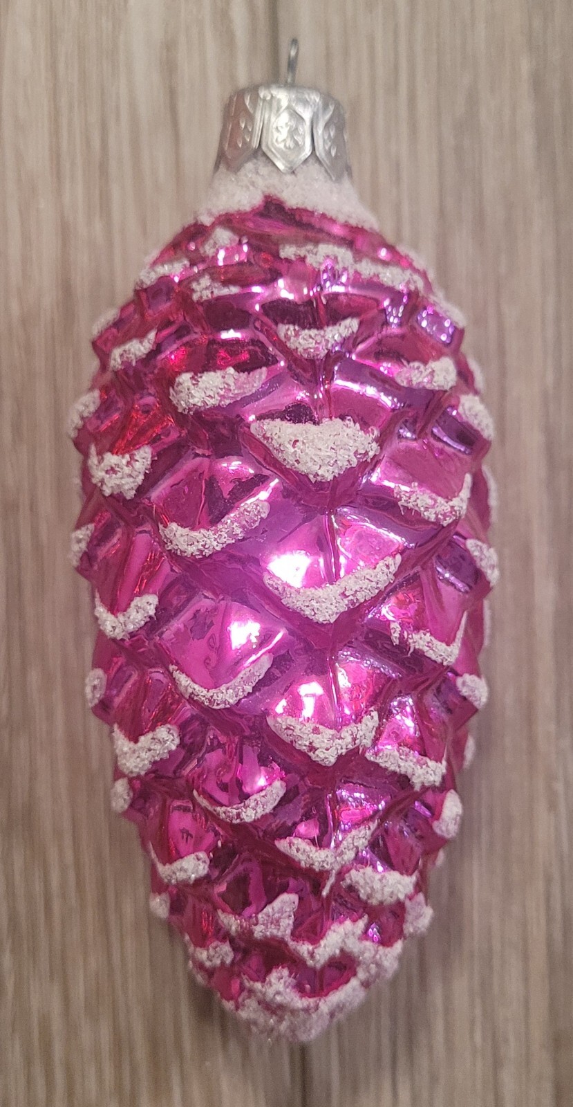 Vintage Lot of 5 Glass Pine Cone Christmas Tree Ornaments eBay