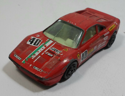 BURAGO VTG RED FERRARI GTO 1/43 1:43 DIE-CAST TOY CAR MADE