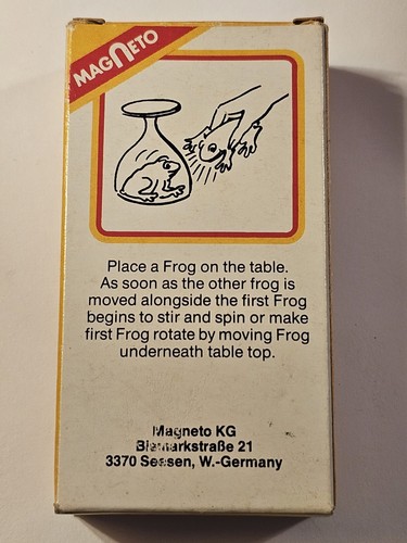 Vintage Magneto Bert & Bart magnetische tanzende Frösche Made West Germany IOB # 8511 - Bild 4 von 15