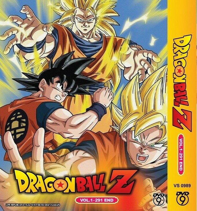 DVD Dragon Ball Eps 1-153End + Dragonball Z Ep 1-291End. English Dub. Dual  audio