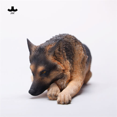 JXK 1/6 Policía Perro Pastor Alemán Figura Modelo Animal Adulto Niños Navidad Regalo Juguetes - Imagen 7 de 10