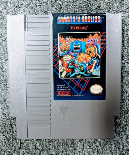 Ghosts 'n Goblins (Nintendo Entertainment System, 1986)  NES, Tested!
