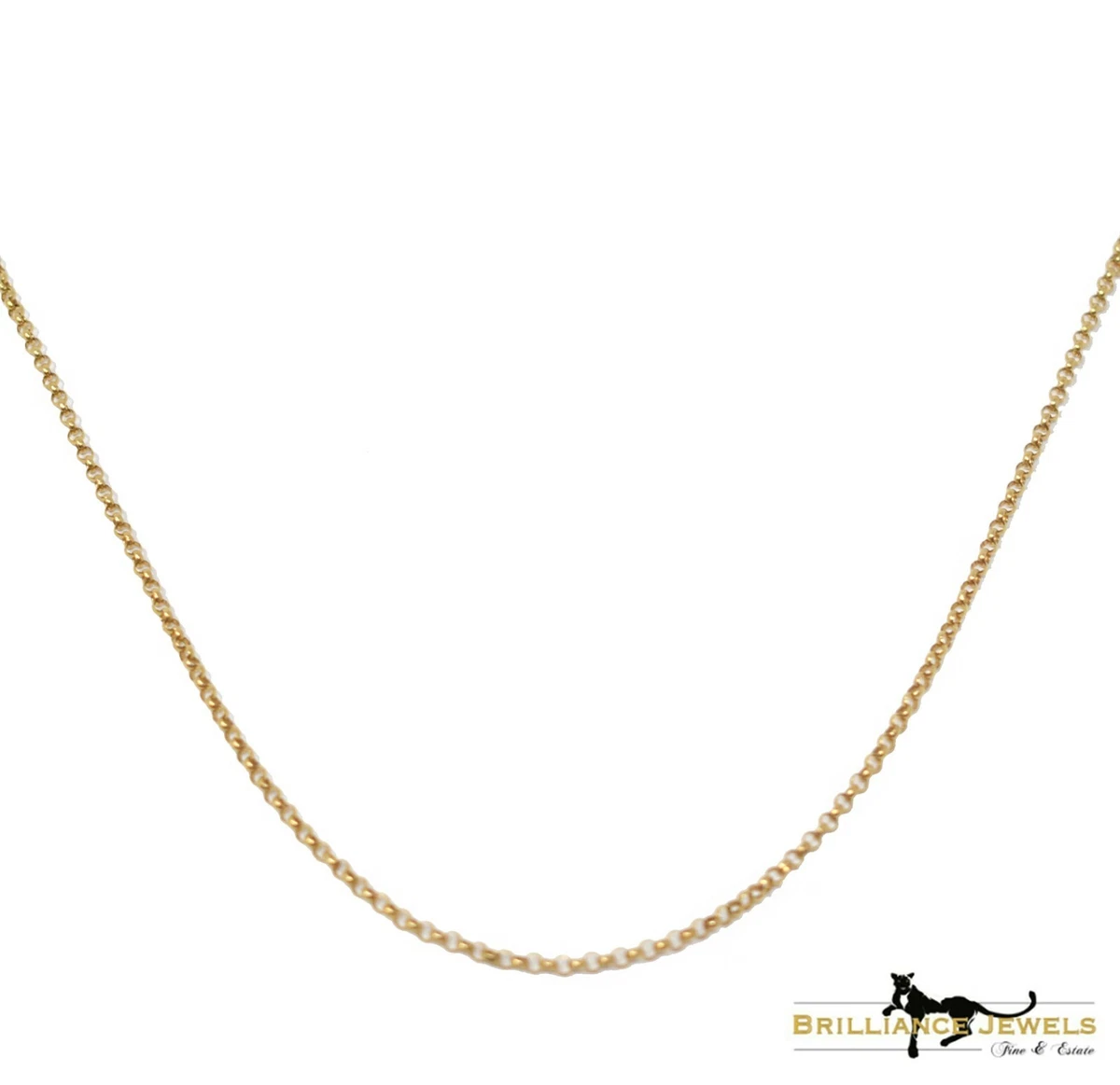 Collana Oro Giallo 9 Carati CARISSIMA – Catena Belcher Con Ovale Forato 2,6 Mm – Lunghezza 46 Cm - 4