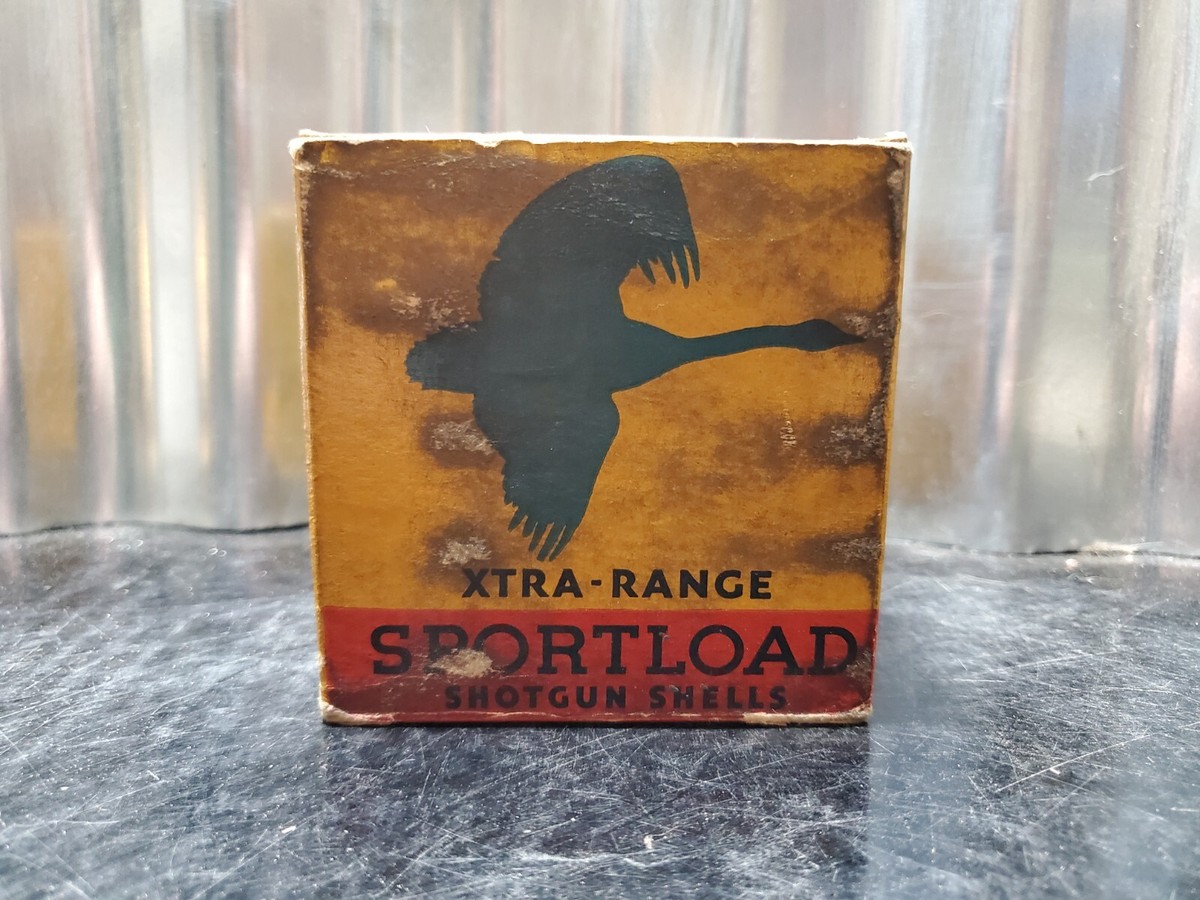 Vintage Sears Xtra-Range Sportload 20 GA Shotgun Shells Duck Empty