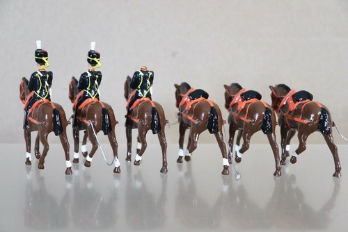 SOLDATS DORSET ROYAL HORSE ARTILLERIE CALÈCHE ET ÉQUIPAGE TROUPE COULEUR 1oe - Photo 13 sur 23