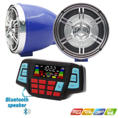 Motorrad MP3 System wasserdichtes BT MP3 Player Stereo Lautsprechersystem USB TF