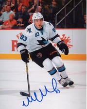 MATT NIETO SIGNED 8X10 PHOTO PHOTOGRAPH SAN JOSE SHARKS COA