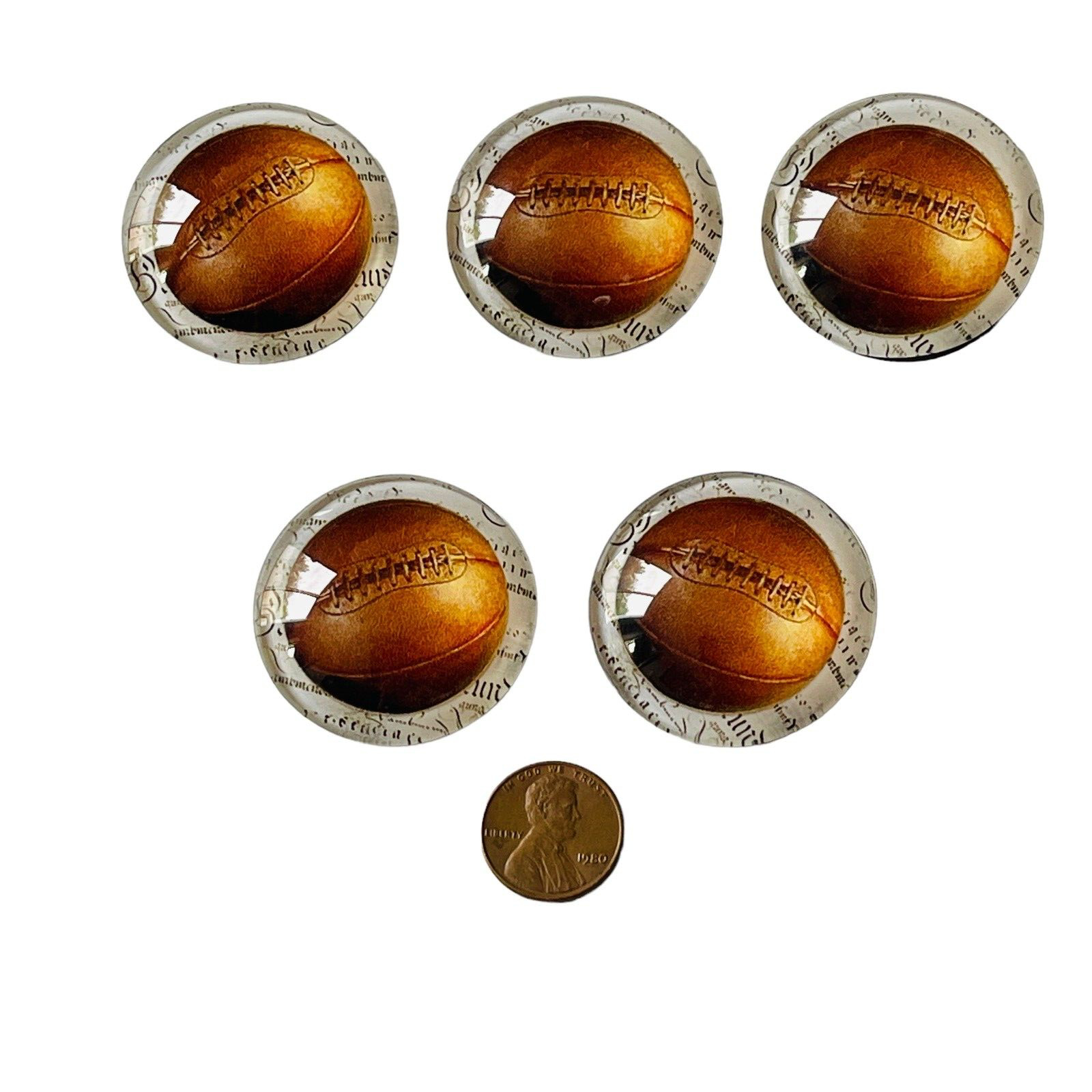 GANZ Basketball Refrigerator Fridge Lot 5 Pc Sport Themed Round