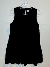 J. Crew Black Sleeveless Tiered Ruffle Sun Dress Sleeveless Size 12