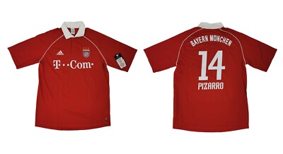Trikot Adidas FC Bayern 2005-2006 Home - Pizarro 14 I Peru Pizza Heim FCB 